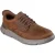 Skechers Garza Duran Leren Heren Donkerbruine Veterschoenen