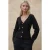 Aangesloten V-hals Knopen Cardigan