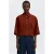 Selected blouse met linnen donkerrood