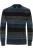 Redmond Casual Trui ronde hals blauw, Gestreept