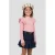 Orange Stars longsleeve met ruches – felroze
