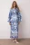 Trendyol Modest Dames Blauw Etnisch patroon Maxi Lang Stijlvol/Avond Recht Modest Avond Jurken