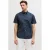 JJ REBEL regular casual overhemd donkerblauw