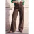 TRENDYOLMİLLA Dames Bruin Effen Wijde pijp Hoge taille Jeans