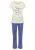 VIVANCE Pyjama ‘Dreams’  violetblauw / wit