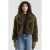 QS faux fur jas donkerbruin