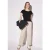 Street One Dames Shirt met rimpels in Zwart