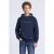 Petrol Industries rechtvallende hoodie met logo – donkerblauw