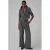 comma cropped blazer grijs
