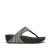 Dames Fit Flop Lulu Shimmerweave teen-post sandalen in zwart
