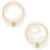 AllSaints Selene Bolt Hoops Warm Brass