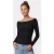 ARKET Manana Off Shoulder Top Black