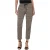 Pull-On Enkelbroek Met Pin-plooien Tan/ZwartAbstract Houndstooth