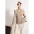 TRENDYOLMİLLA Dames Beige Effen Lang Getailleerd Blazers
