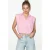 Dames Mouwloos Korte Poplin Shirt