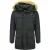 Enos Lange parka jas met bontkraag