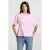 America Today T-shirt met plooien – roze