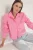 TRENDYOLMİLLA Dames Roze Effen Lang Boxy Overhemden