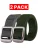 Enzo | 2-Pack Heren Canvasriem – Grijs & Khaki