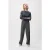 Catwalk Junkie Pinstripe Tapered Trousers Grey Melange