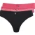 Ted Baker Nelly 3pk Mesh And Lace Brief Carmine/ Jet Black/carmine