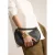 Manfield leren crossbody tas zwart