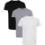 Palm Angels Tri-Pack Tonale Klassieke Logo Zwarte, Witte en Grijze T-Shirts