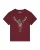 Watapparel Shirt ‘Hirsch’  bordeaux / zwart / wit