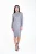Bodycon midi-jurk met hoge hals en pailletten
