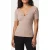 GUESS Kathleen Ss Ribbed T Velvet Taupe