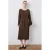 Mango midi jurk bruin