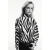 Mango top met zebraprint – zwart
