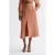 Reiss Axelle-linen Skirt Rust