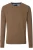 Redmond Casual Regular Fit Trui ronde hals bruin, Effen