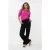 EsQualo Sweater S/slve Lurex Neon Cerise