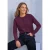 Vest met ronde hals en ruches