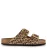 Dwrs Label – Leopard slippers leer met Leer Dames