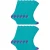 12 Paar Multipack Heren Zwarte Katoenen Sokken | Sock Snob | Ademend Crew Sokken met Verstevigde Hiel en Troffel – Blauwgroen