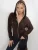 Busem Sweatvest  donkerbruin