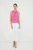 Roze mouwloze top met plooidetail