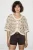 Bloemige Jacquard Korte Cardigan