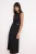 Platte mouwloze midi-jurk voor dames