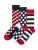 Happy Socks Sokken  navy / rood / wit