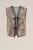 WE Fashion – Dames Gilet met luipaard print – Regular fit – Beige – Katoen –