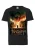 LOGOSHIRT Shirt ‘Hobbit – Battle Of The Five Armies’  donkergroen / oranje / zwart