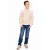 Retour Jeans gebreide trui met print – beige