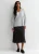 Bias midi-rok van jacquard met dierenprint