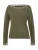 heine Trui  olijfgroen / offwhite