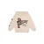 Daily7 oversized hoodie met backprint en patches – beige