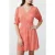 French Connection Bernice Shirred Dress Short Mandarin/seapink/ivr